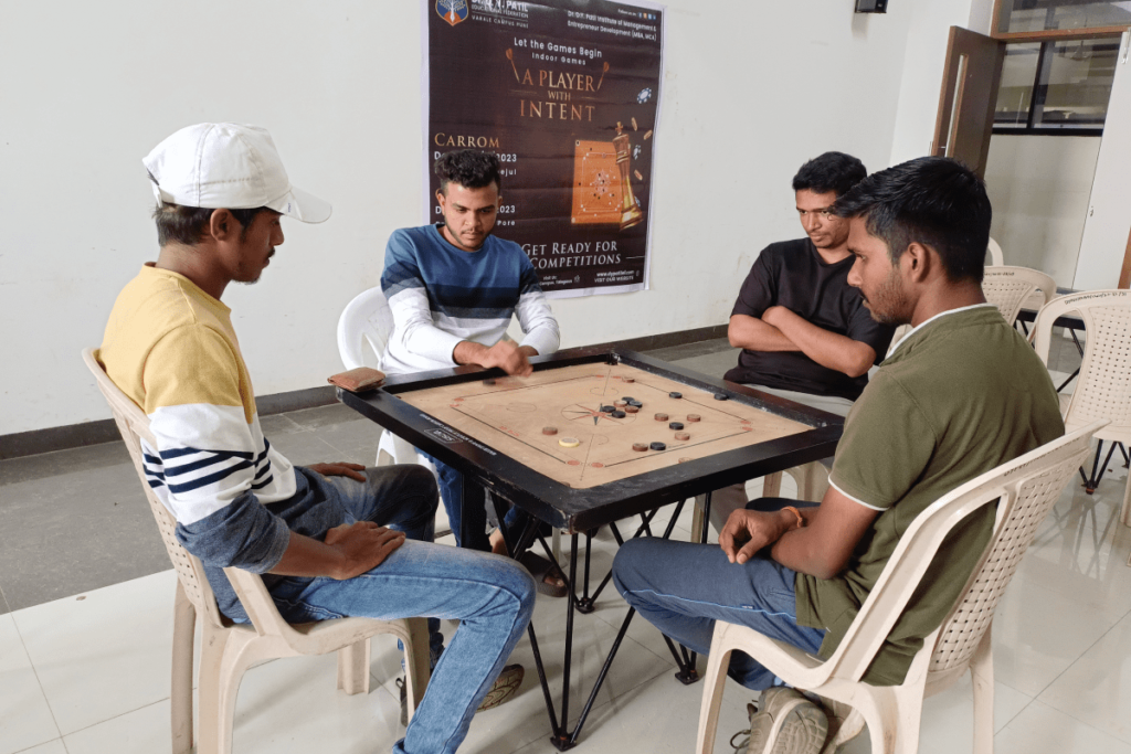 Carrom Tournament as a part of Rang De '23 Annual Fest at Dr. D. Y