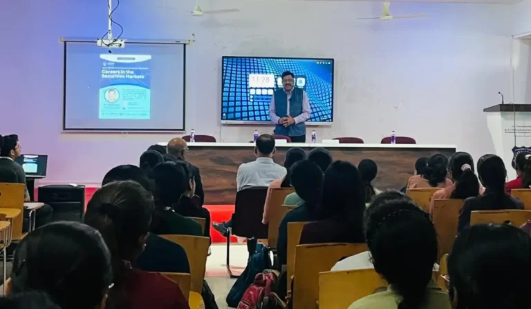 NISM Session conducted by Mr. Sanjeev Bajaj for MBA Students