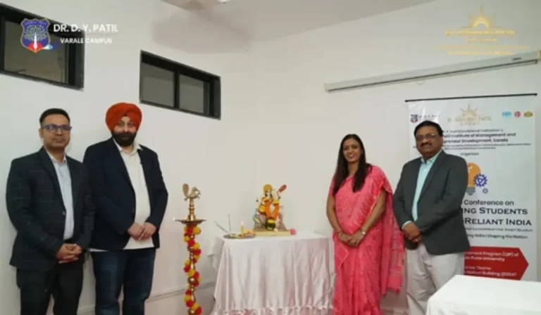 DYPIMED Pune National Conference 2026 on Empowering Students for a Self-Reliant India inauguration session