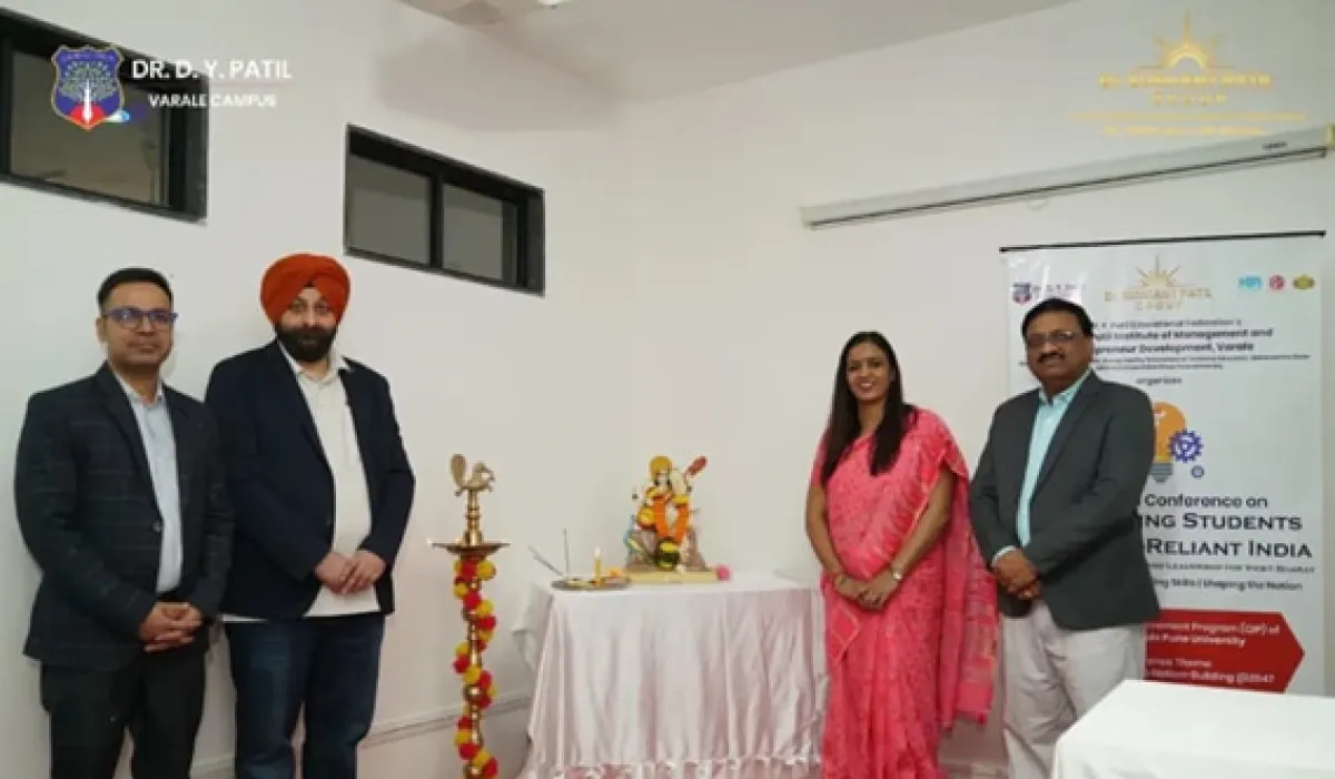 DYPIMED Pune National Conference 2026 on Empowering Students for a Self-Reliant India inauguration session