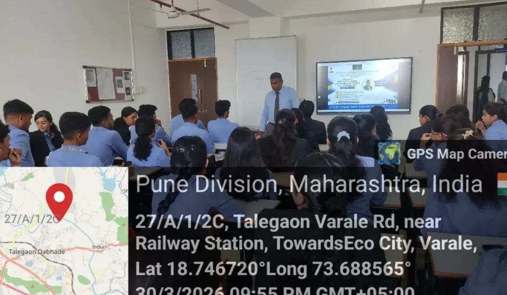 MBA students participating in resume writing activity during pre placement training at DYPIMED Pune